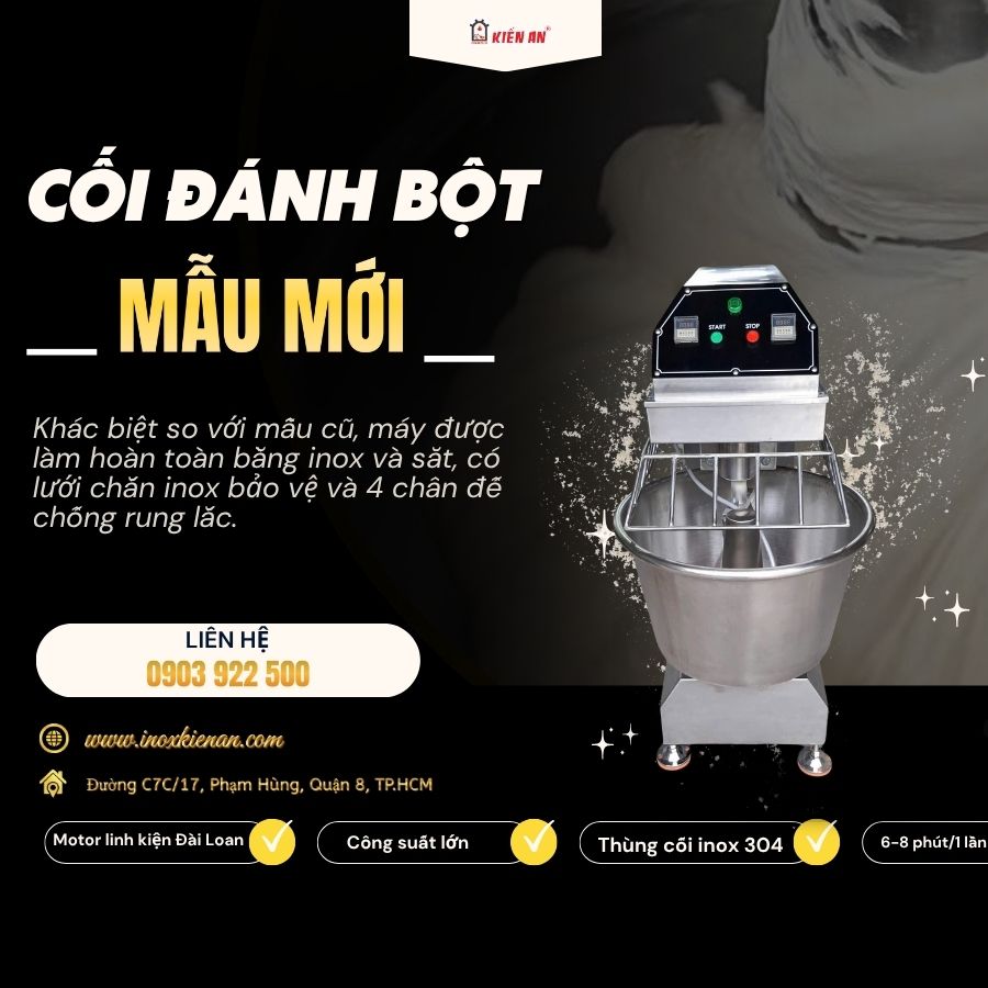Ưu điểm vượt trội của máy đánh bột Kiến An
